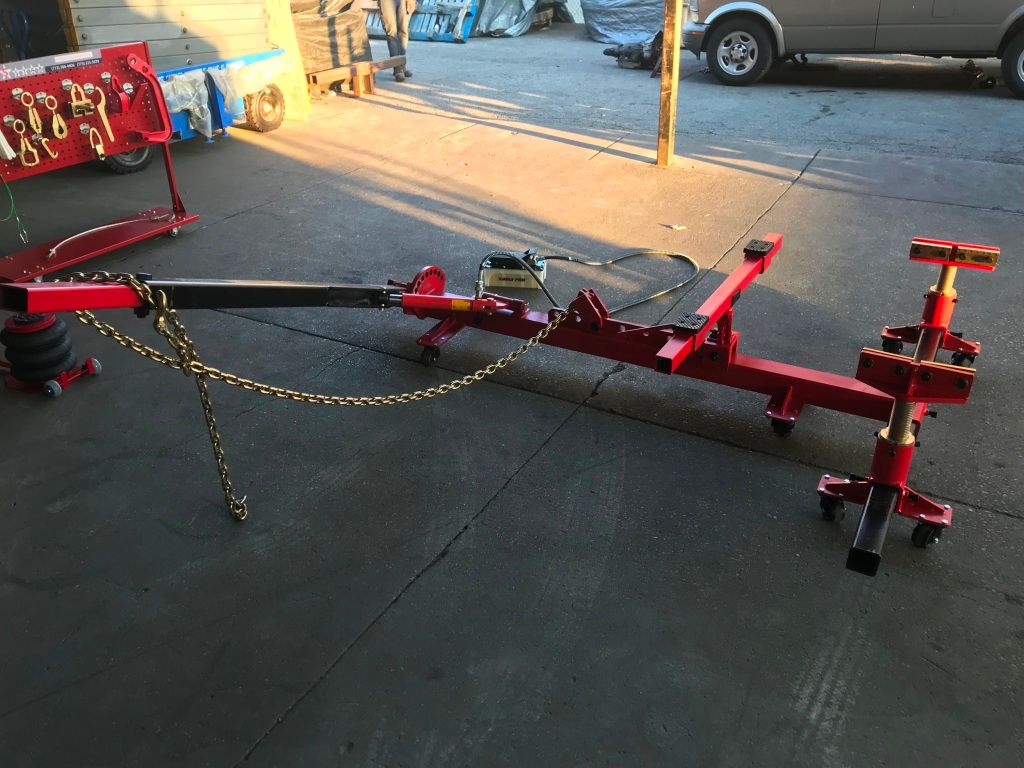 Portable Auto Body Puller Frame Straightener free clamps + free 3 Ton Air Jack eBay